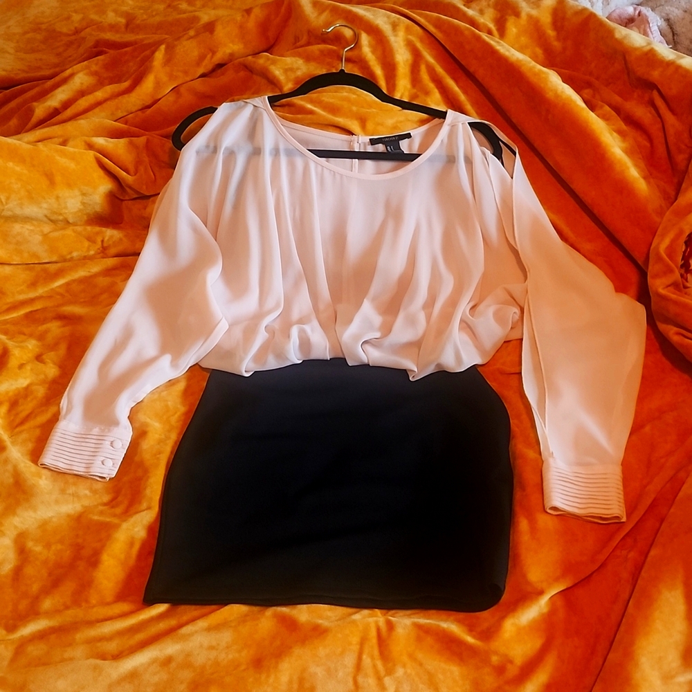 One piece mini dress size small